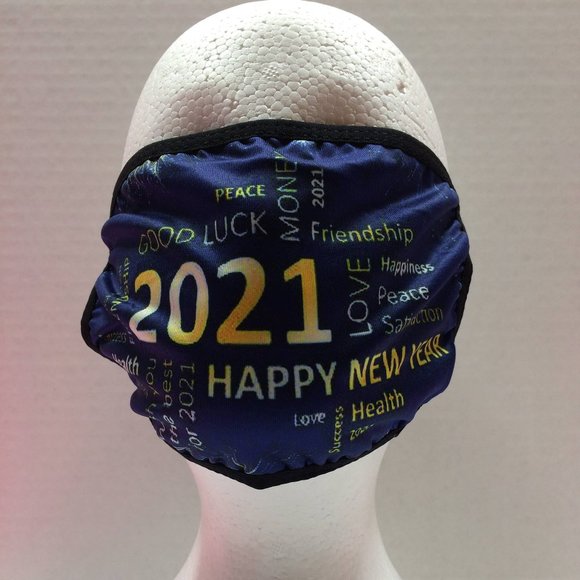 Happy New Years Eve 2021 Face Masks Holidays Party - Picture 9 of 14